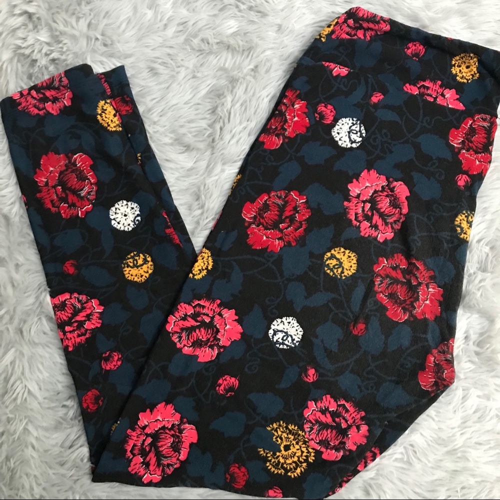 Floral LuLaRoe TC Leggings